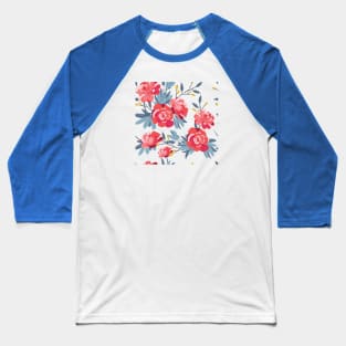 Spring Blooming Petals Baseball T-Shirt